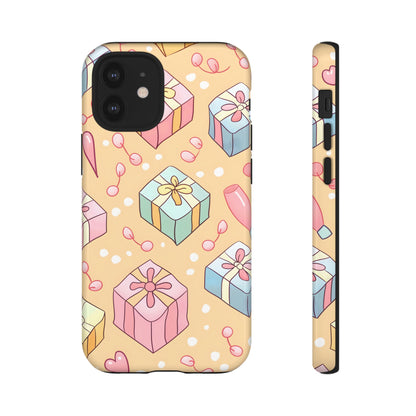 Pastel Gift Delight – Tough Glossy iPhone Case