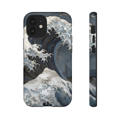 Golden Wave – Tough Glossy iPhone Case