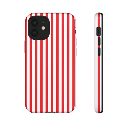 Candy Cane Stripes – Tough Glossy iPhone Case