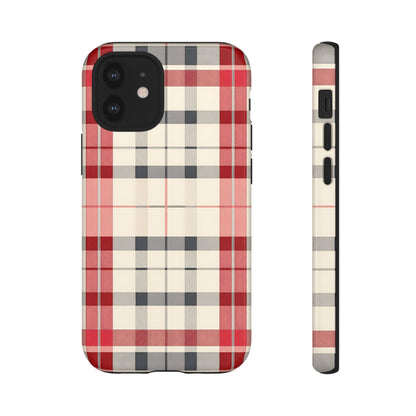 Winter Tartan Classic – Tough Glossy iPhone Case