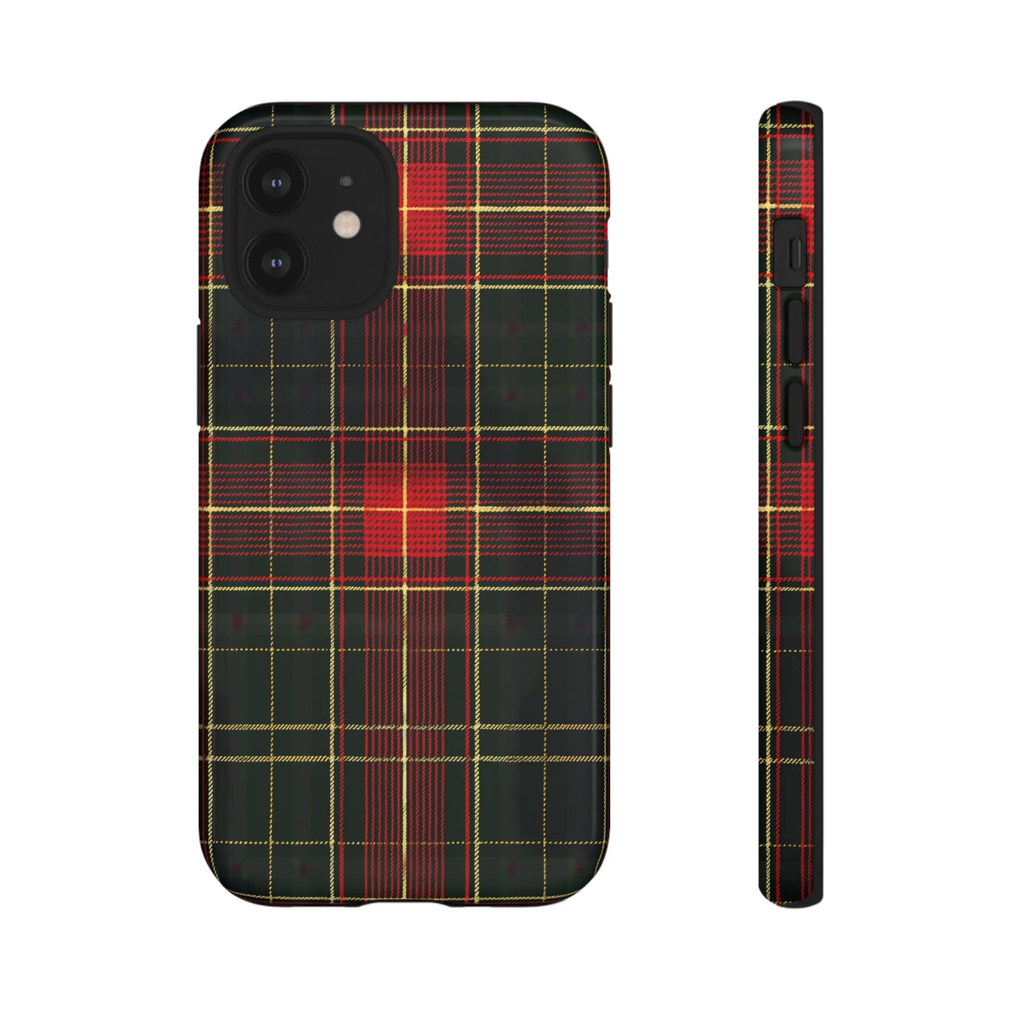 Classic Christmas Tartan – Tough Glossy iPhone Case