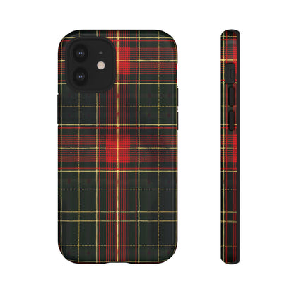 Classic Christmas Tartan – Tough Glossy iPhone Case