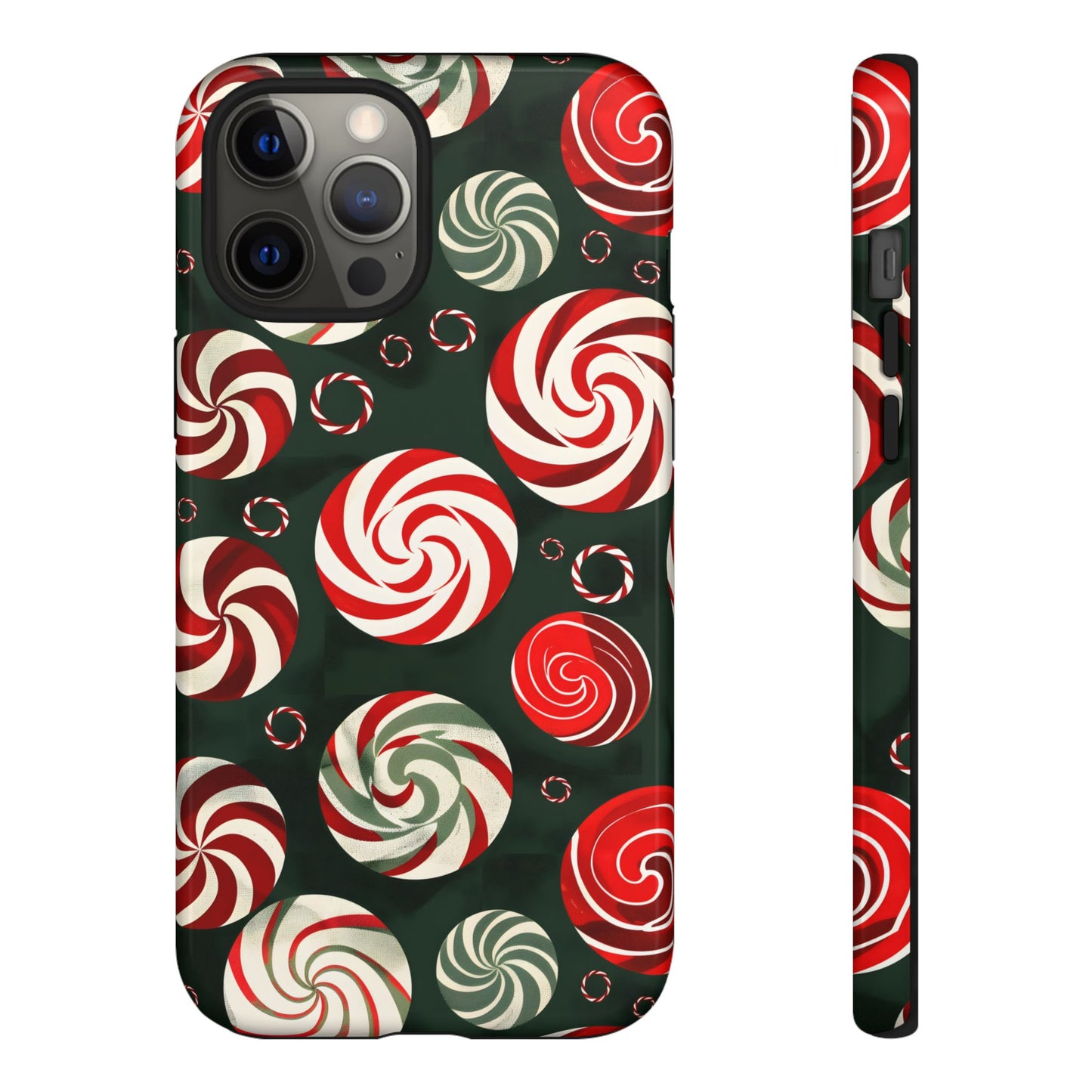 Peppermint Swirl Burst – Tough Glossy iPhone Case