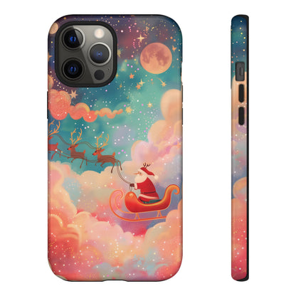 Starlit Santa Sky – Tough Glossy iPhone Case