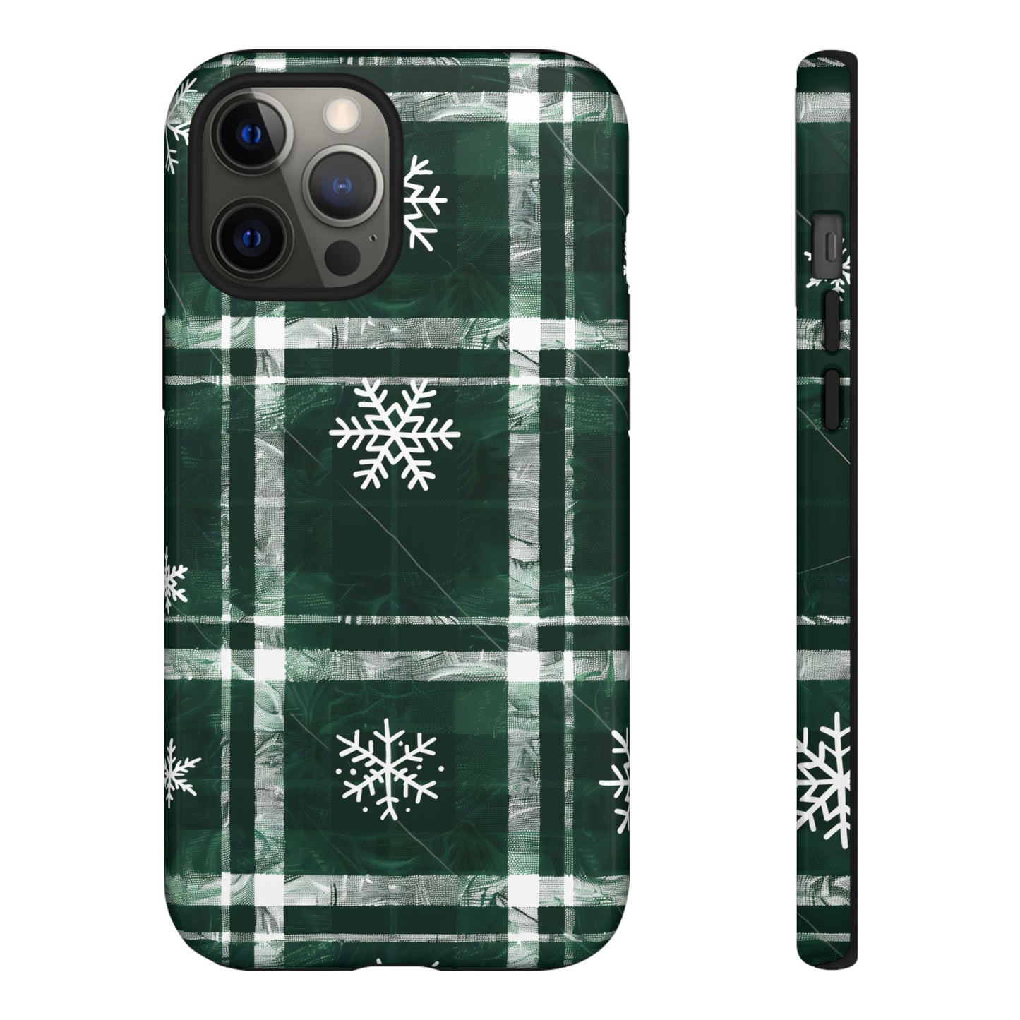 Frosted Tartan – Tough Glossy iPhone Case
