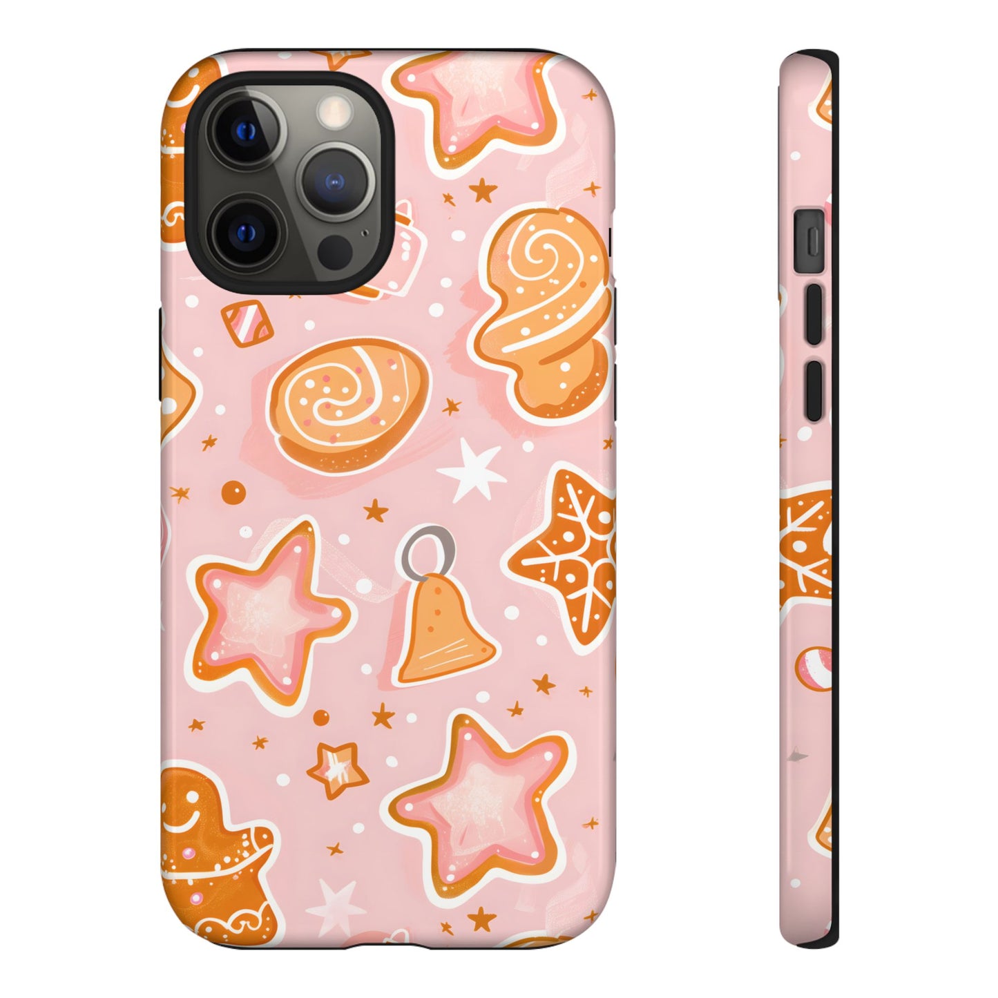Gingerbread Sweet Stars – Tough Glossy iPhone Case