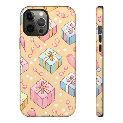 Pastel Gift Delight – Tough Glossy iPhone Case