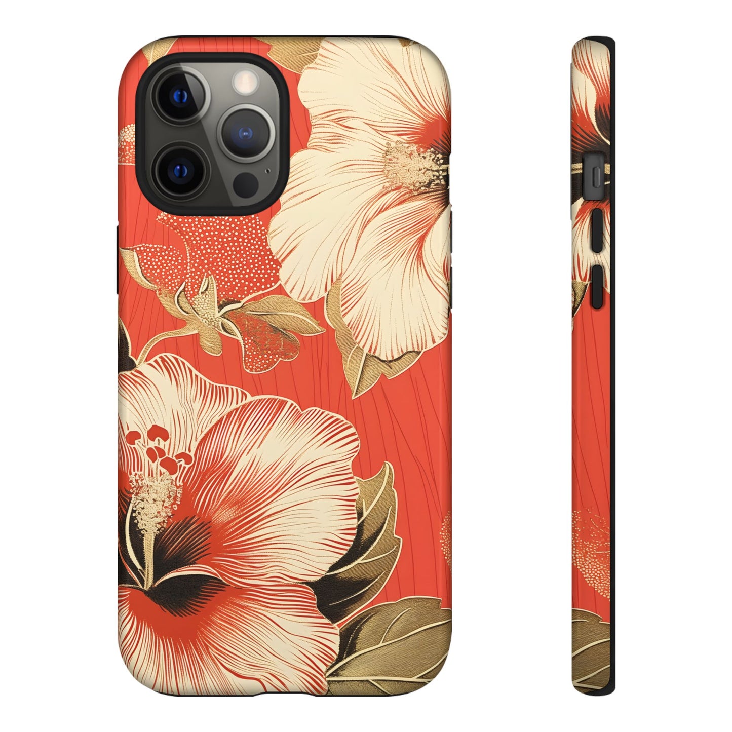 Golden Hibiscus – Tough Glossy iPhone Case