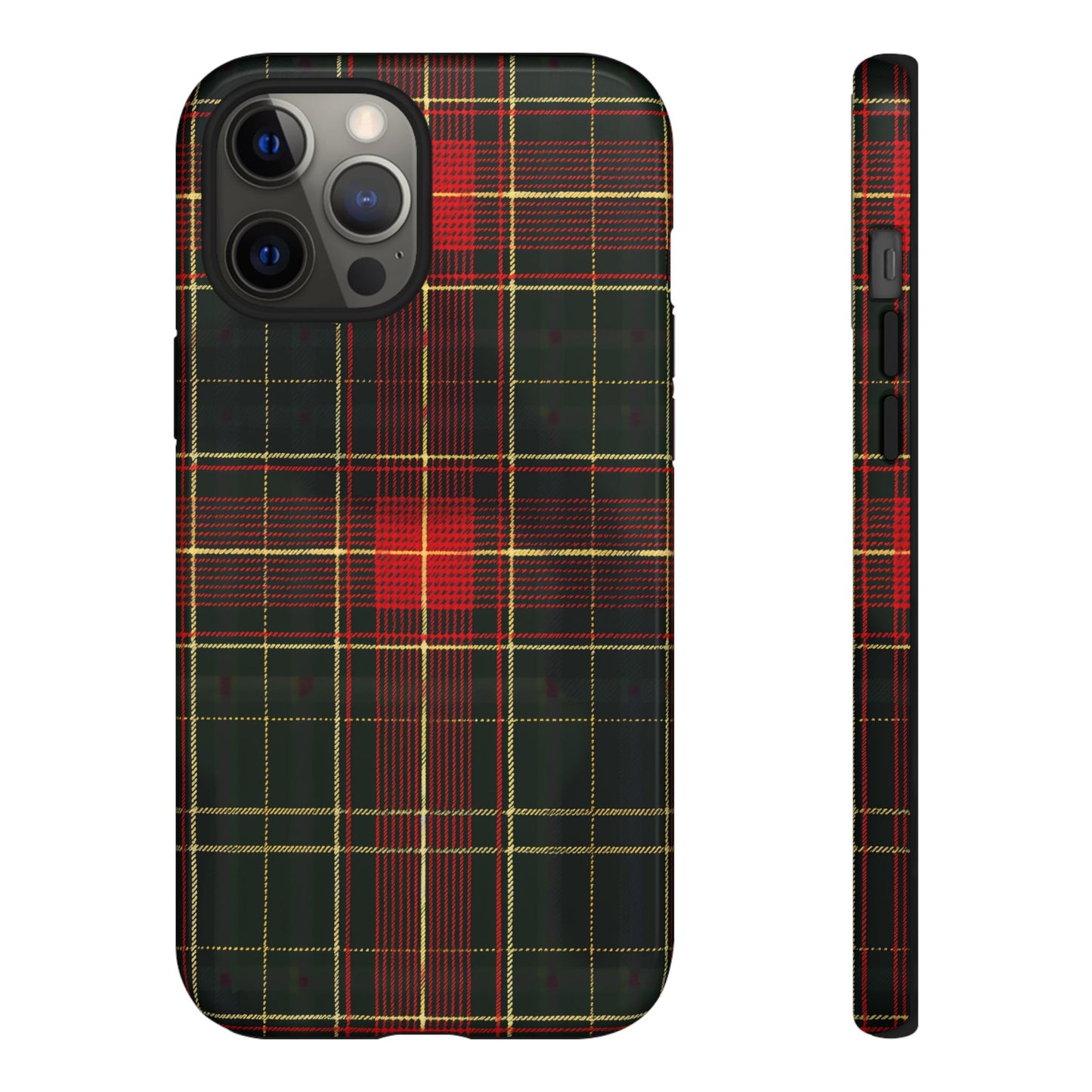 Classic Christmas Tartan – Tough Glossy iPhone Case
