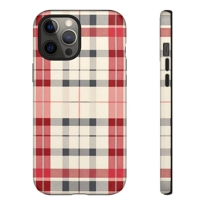 Winter Tartan Classic – Tough Glossy iPhone Case
