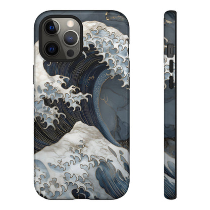 Golden Wave – Tough Glossy iPhone Case