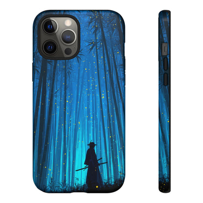 Shadowed Bamboo Sentinel – Tough Glossy iPhone Case