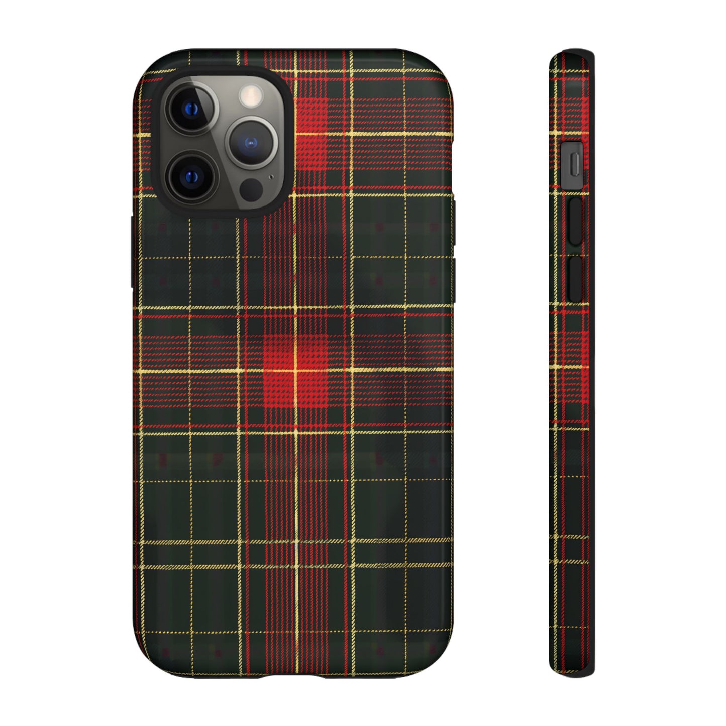 Classic Christmas Tartan – Tough Glossy iPhone Case