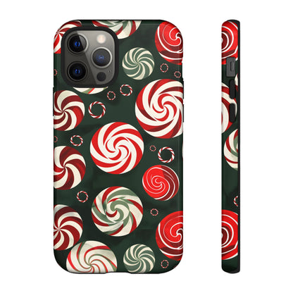 Peppermint Swirl Burst – Tough Glossy iPhone Case