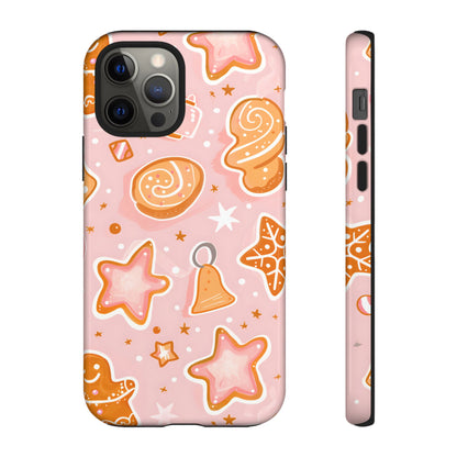 Gingerbread Sweet Stars – Tough Glossy iPhone Case
