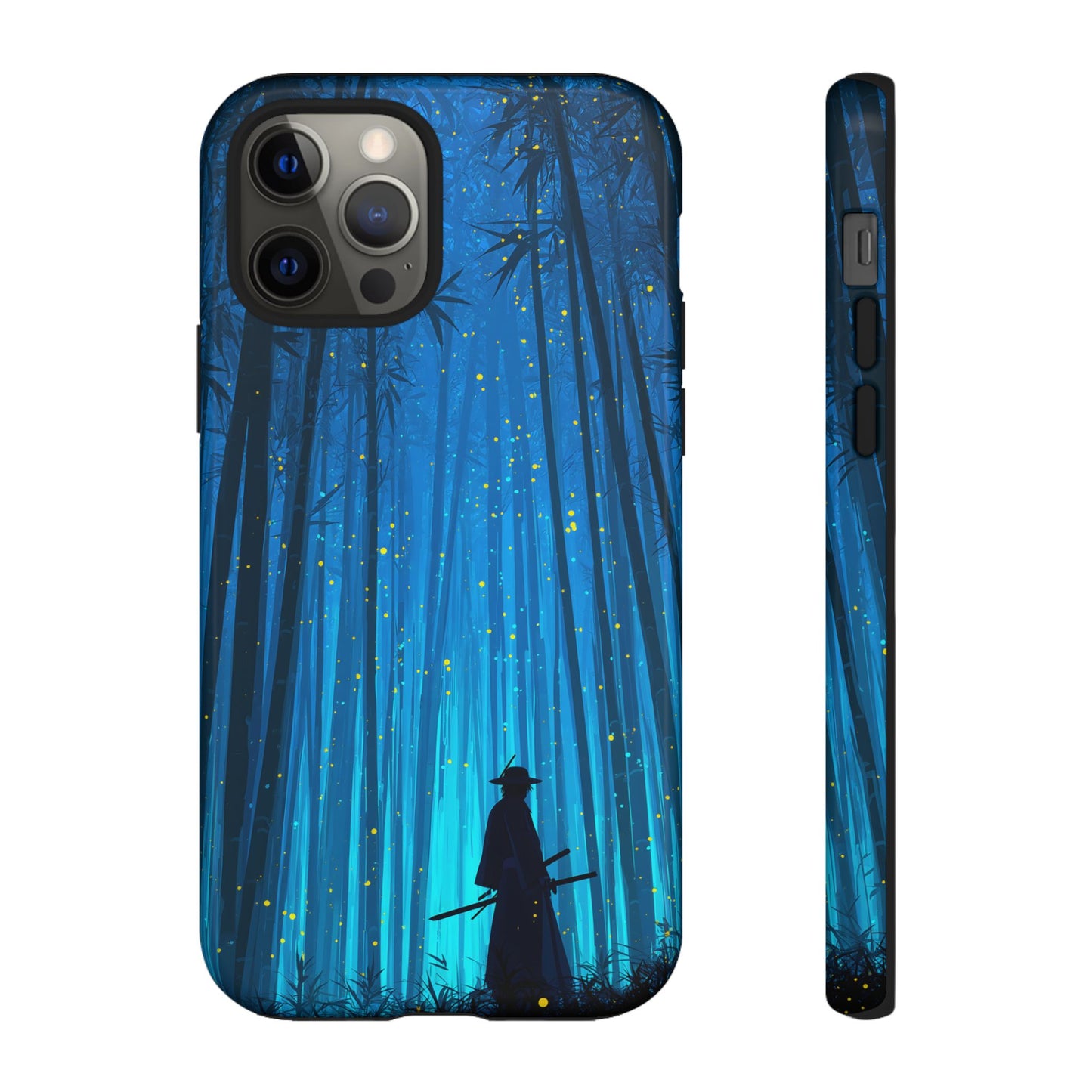 Shadowed Bamboo Sentinel – Tough Glossy iPhone Case
