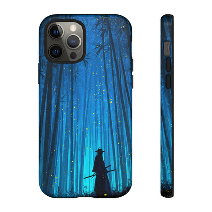Shadowed Bamboo Sentinel – Tough Glossy iPhone Case