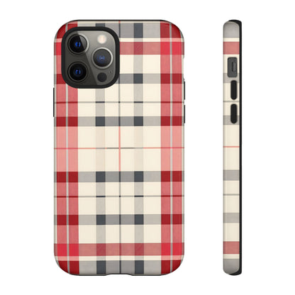 Winter Tartan Classic – Tough Glossy iPhone Case