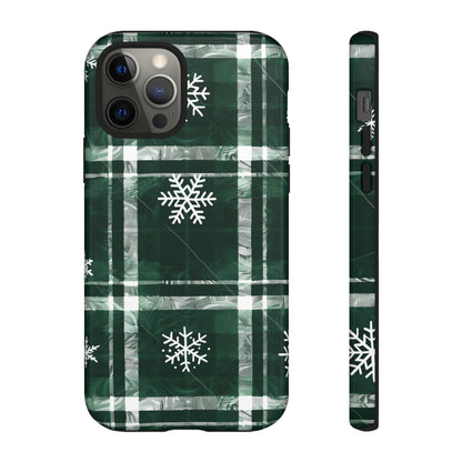 Frosted Tartan – Tough Glossy iPhone Case