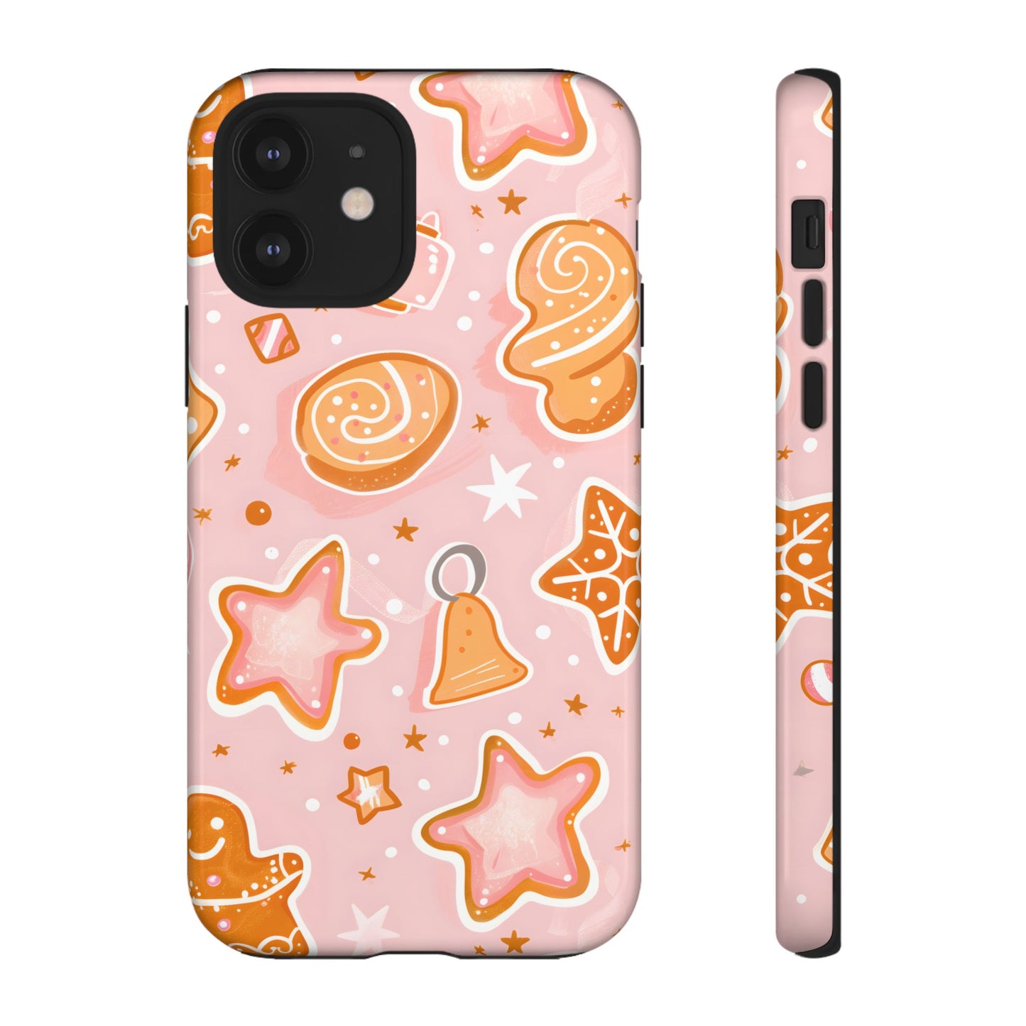 Gingerbread Sweet Stars – Tough Glossy iPhone Case