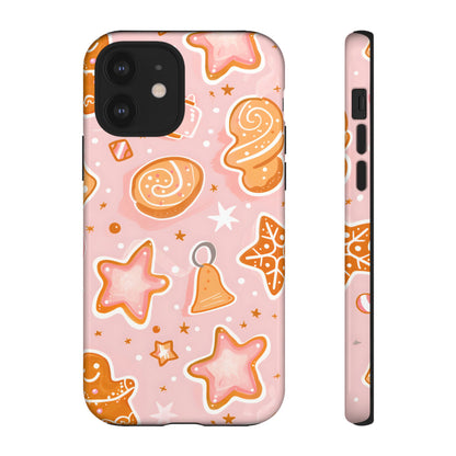 Gingerbread Sweet Stars – Tough Glossy iPhone Case