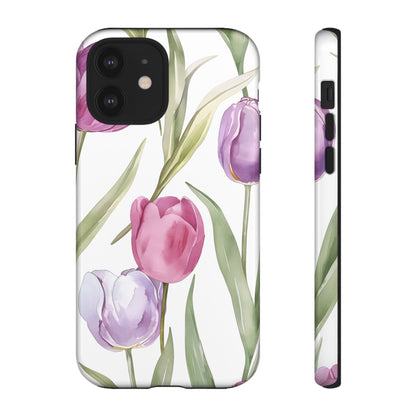 Tulip Serenade – Tough Glossy iPhone Case