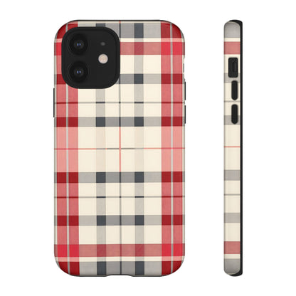 Winter Tartan Classic – Tough Glossy iPhone Case