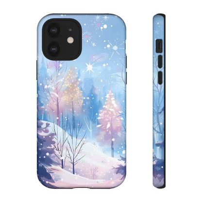 Frosted Winter Forest – Tough Glossy iPhone Case