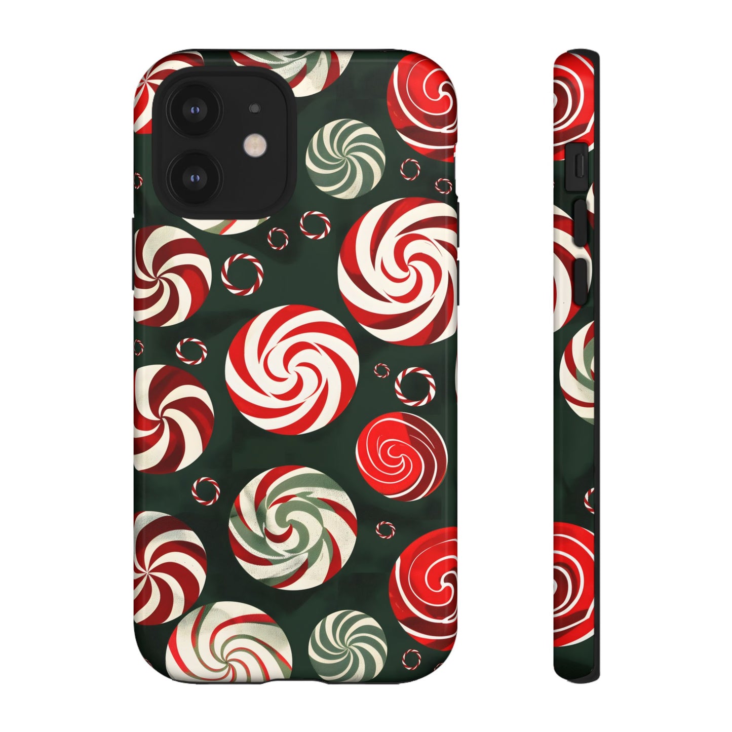 Peppermint Swirl Burst – Tough Glossy iPhone Case