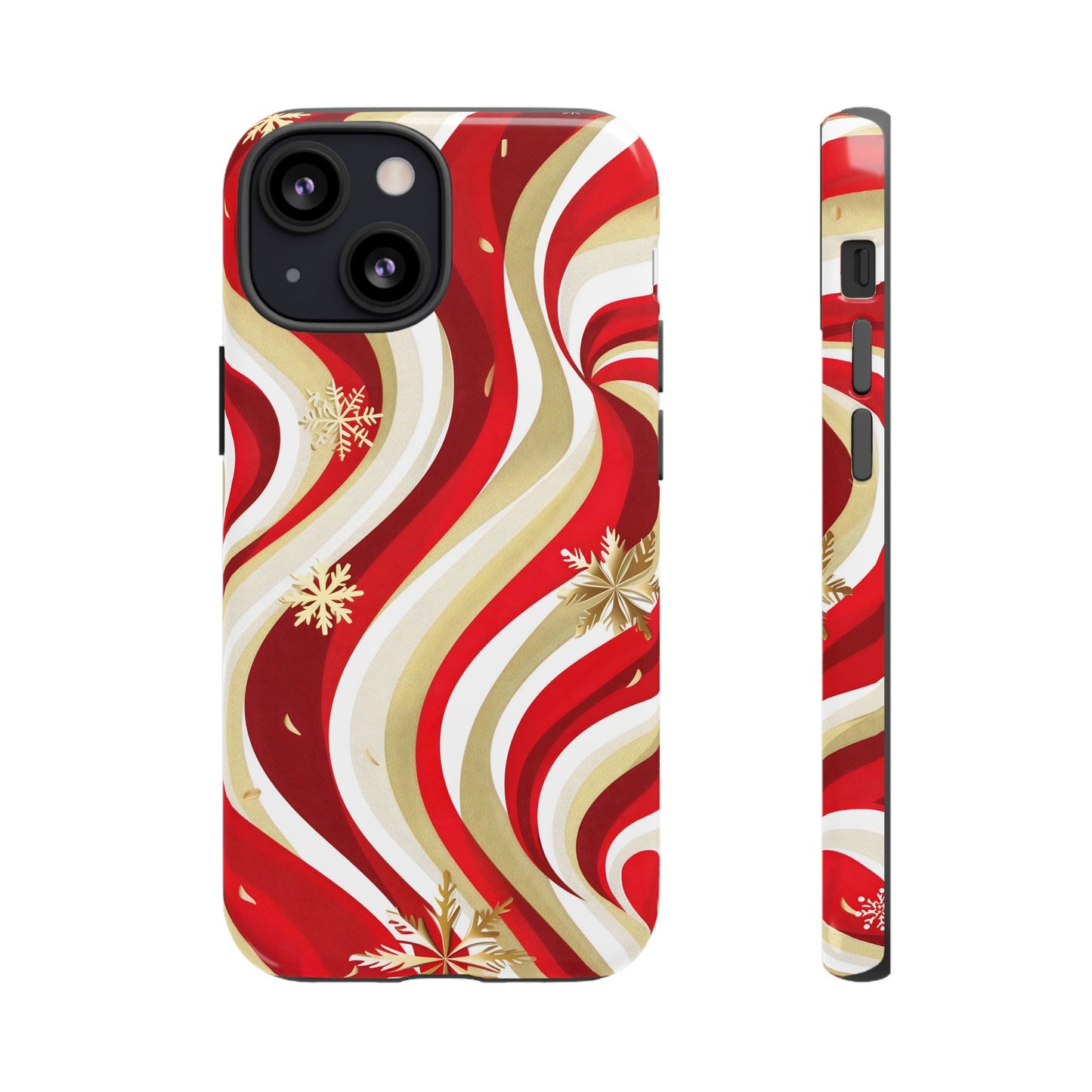 Peppermint Waves – Tough Glossy iPhone Case