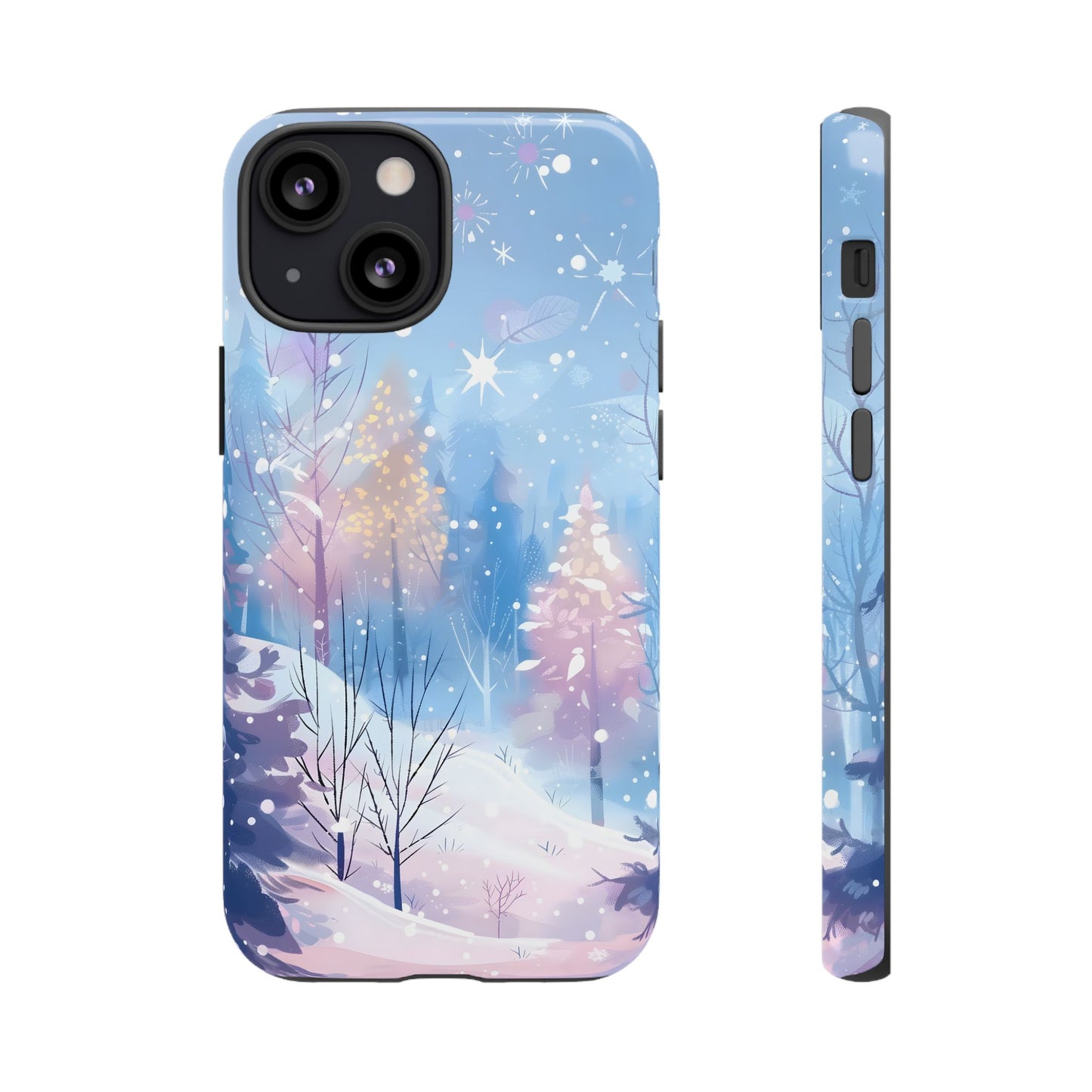 Frosted Winter Forest – Tough Glossy iPhone Case