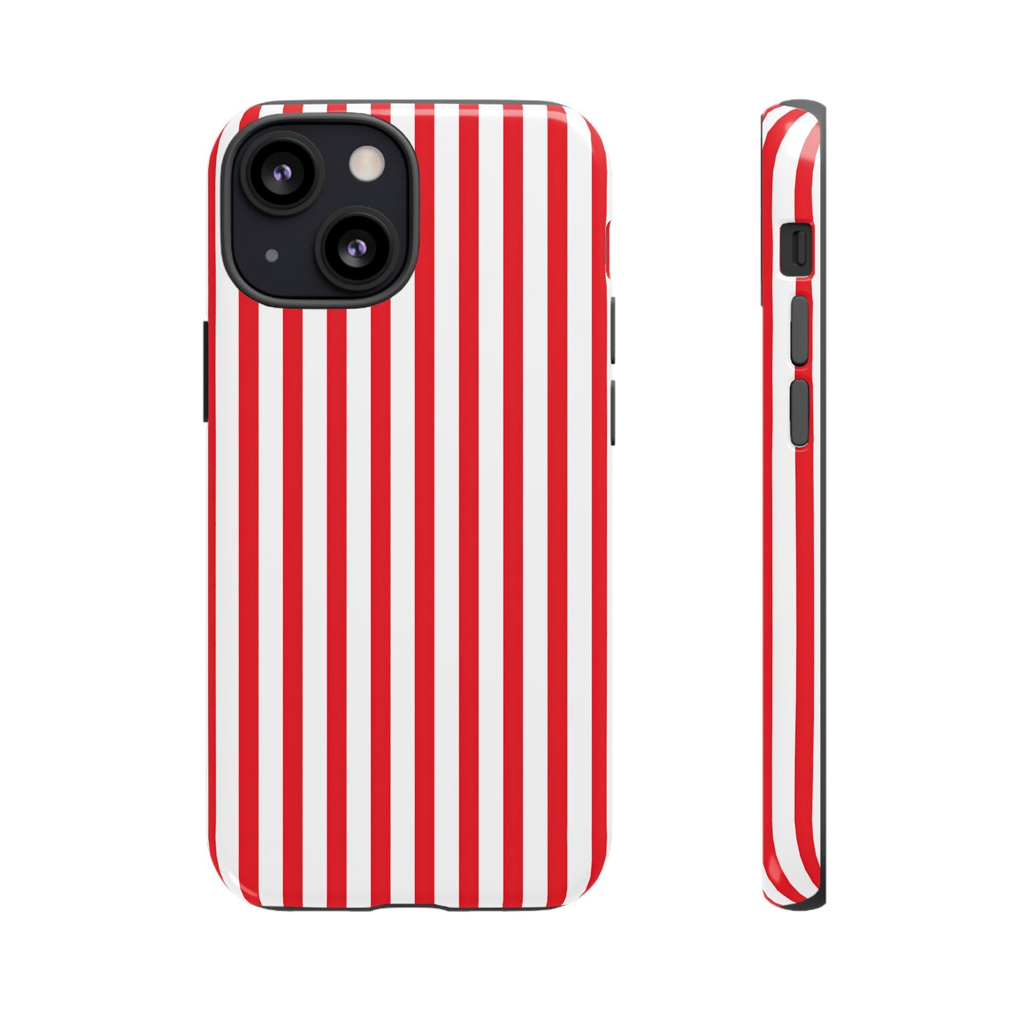 Candy Cane Stripes – Tough Glossy iPhone Case