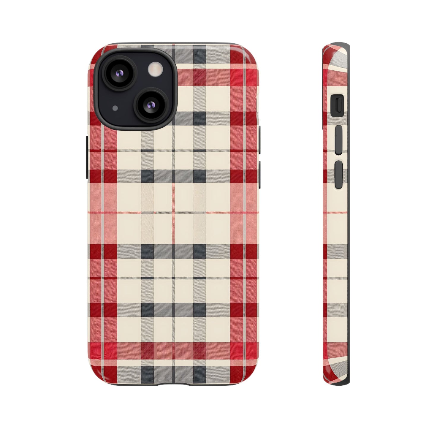 Winter Tartan Classic – Tough Glossy iPhone Case