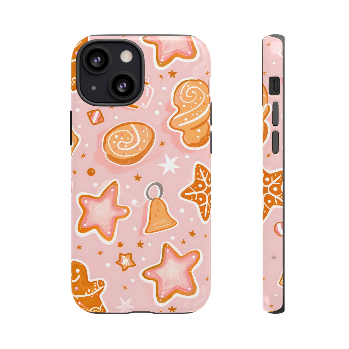 Gingerbread Sweet Stars – Tough Glossy iPhone Case