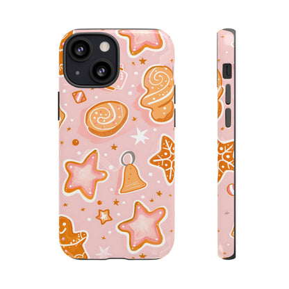 Gingerbread Sweet Stars – Tough Glossy iPhone Case