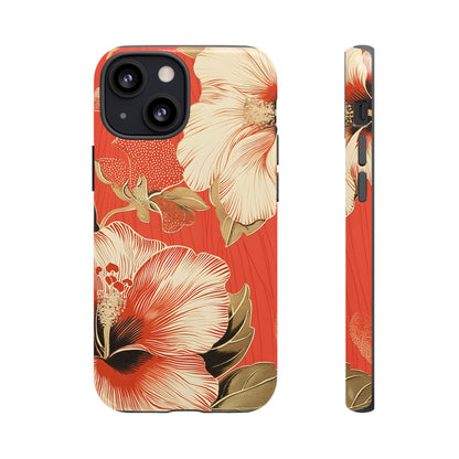 Golden Hibiscus – Tough Glossy iPhone Case
