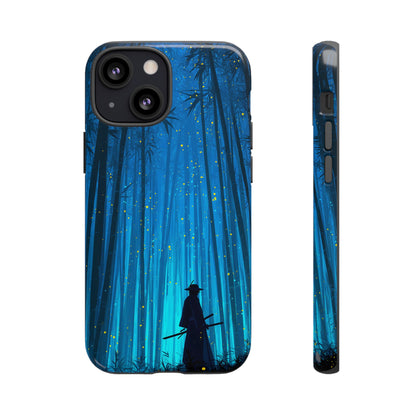 Shadowed Bamboo Sentinel – Tough Glossy iPhone Case
