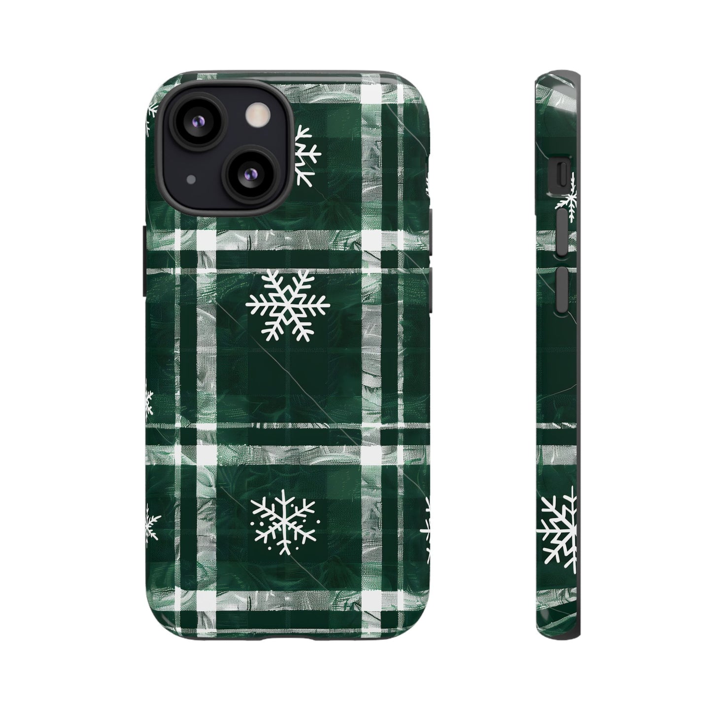 Frosted Tartan – Tough Glossy iPhone Case