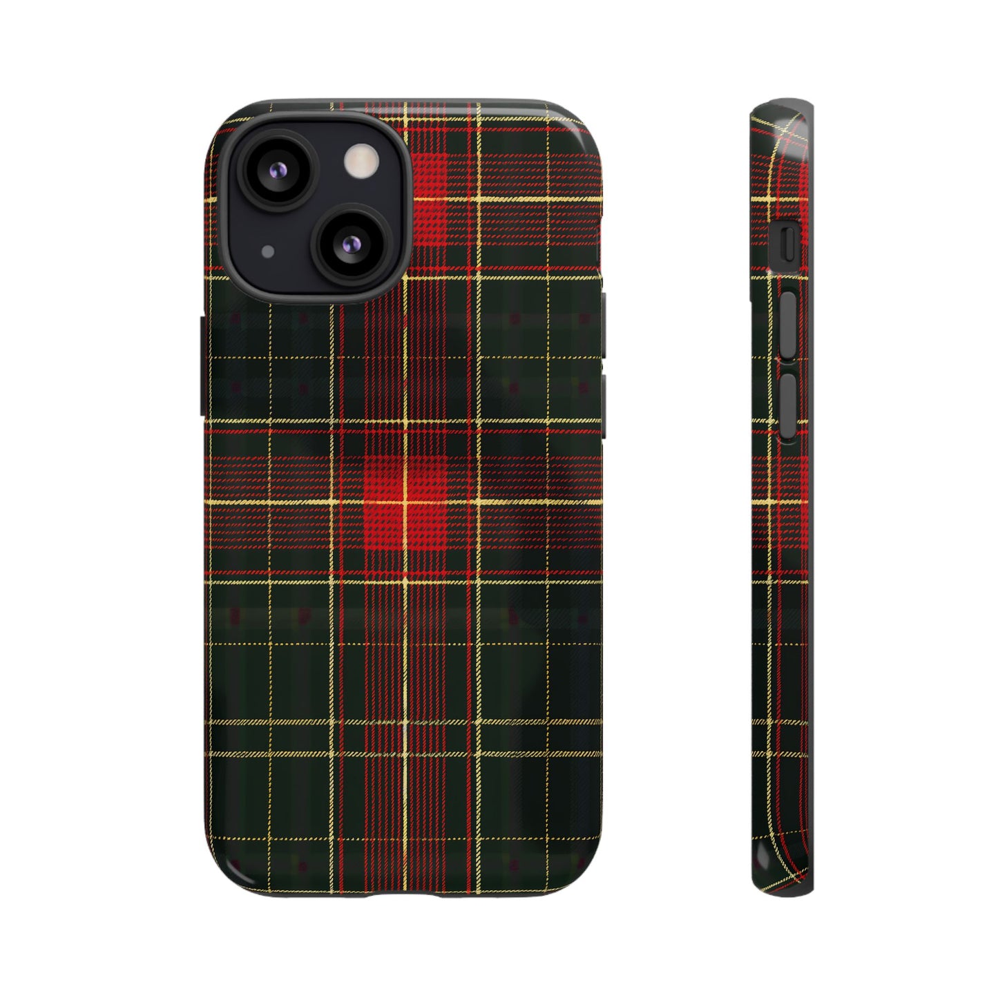 Classic Christmas Tartan – Tough Glossy iPhone Case