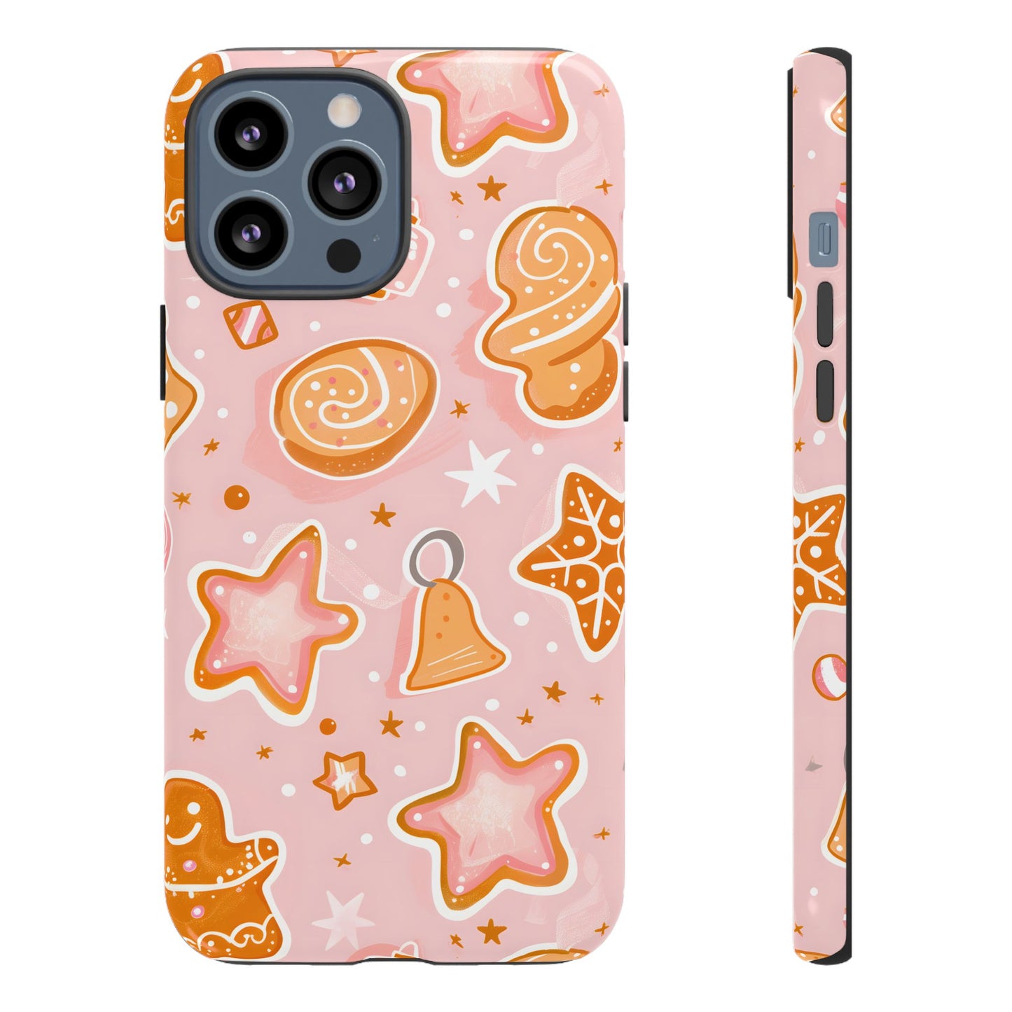 Gingerbread Sweet Stars – Tough Glossy iPhone Case