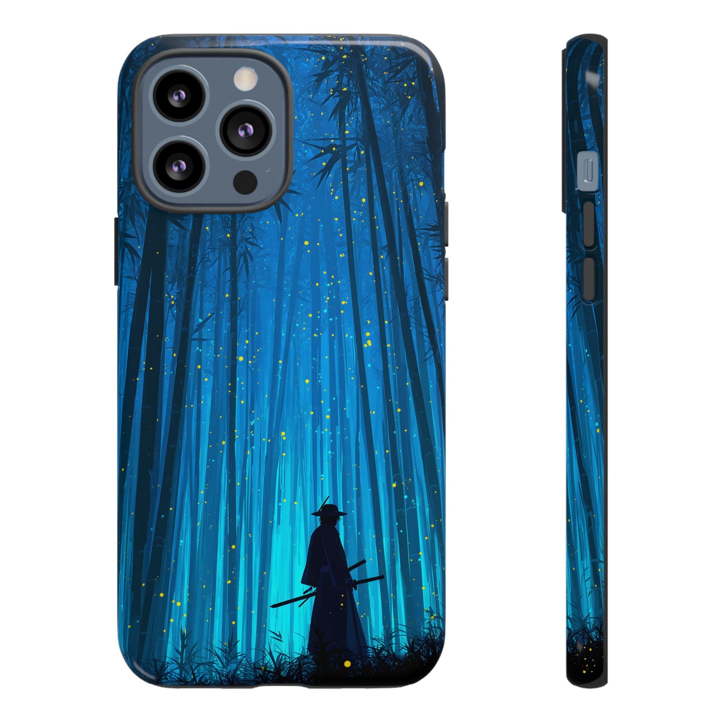 Shadowed Bamboo Sentinel – Tough Glossy iPhone Case