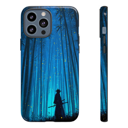 Shadowed Bamboo Sentinel – Tough Glossy iPhone Case