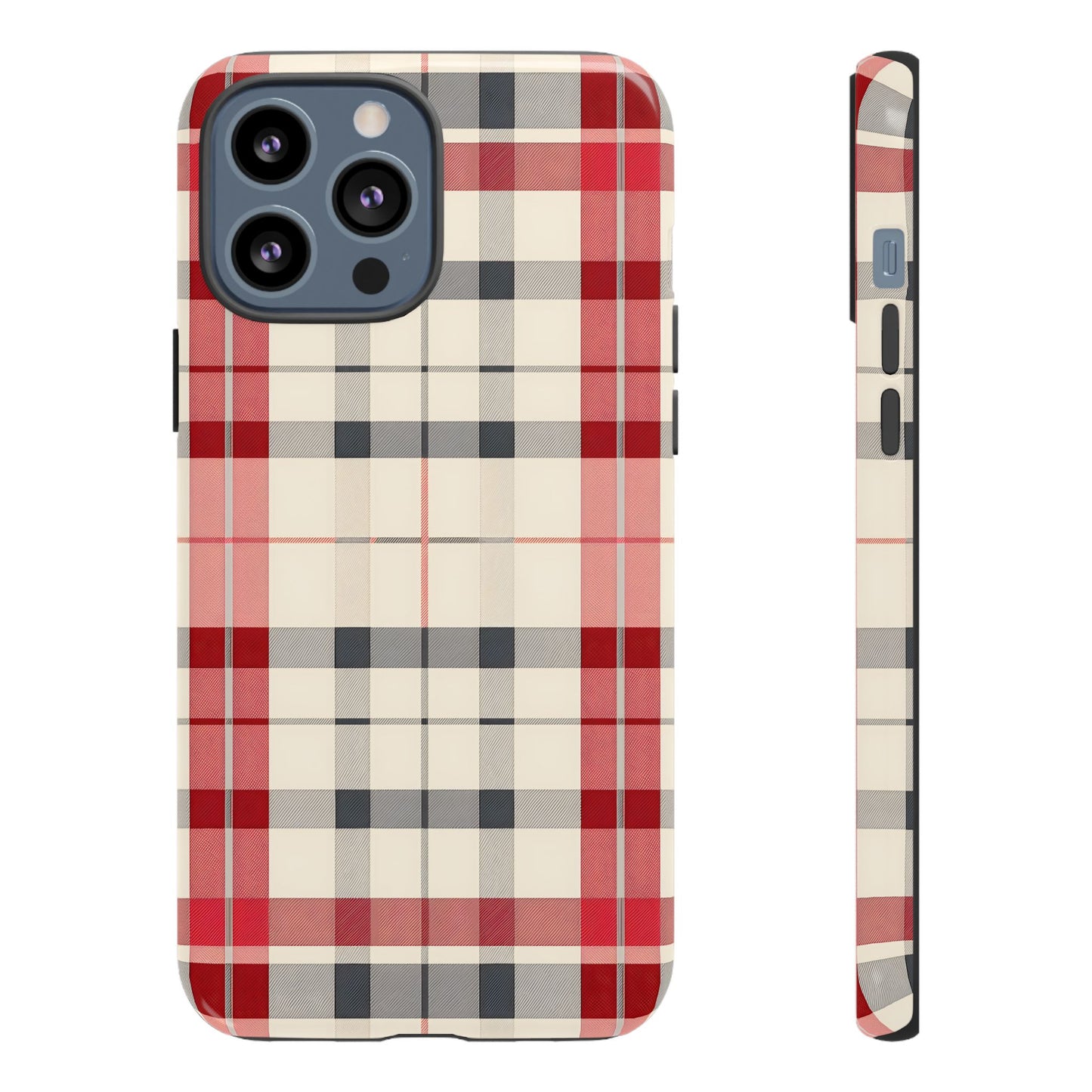 Winter Tartan Classic – Tough Glossy iPhone Case