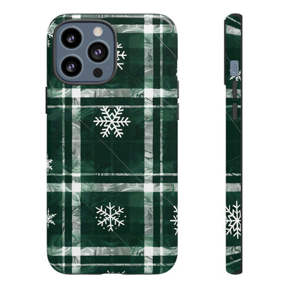 Frosted Tartan – Tough Glossy iPhone Case