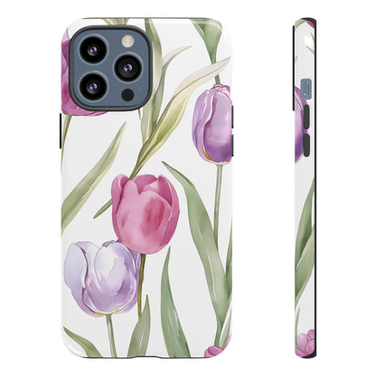 Tulip Serenade – Tough Glossy iPhone Case