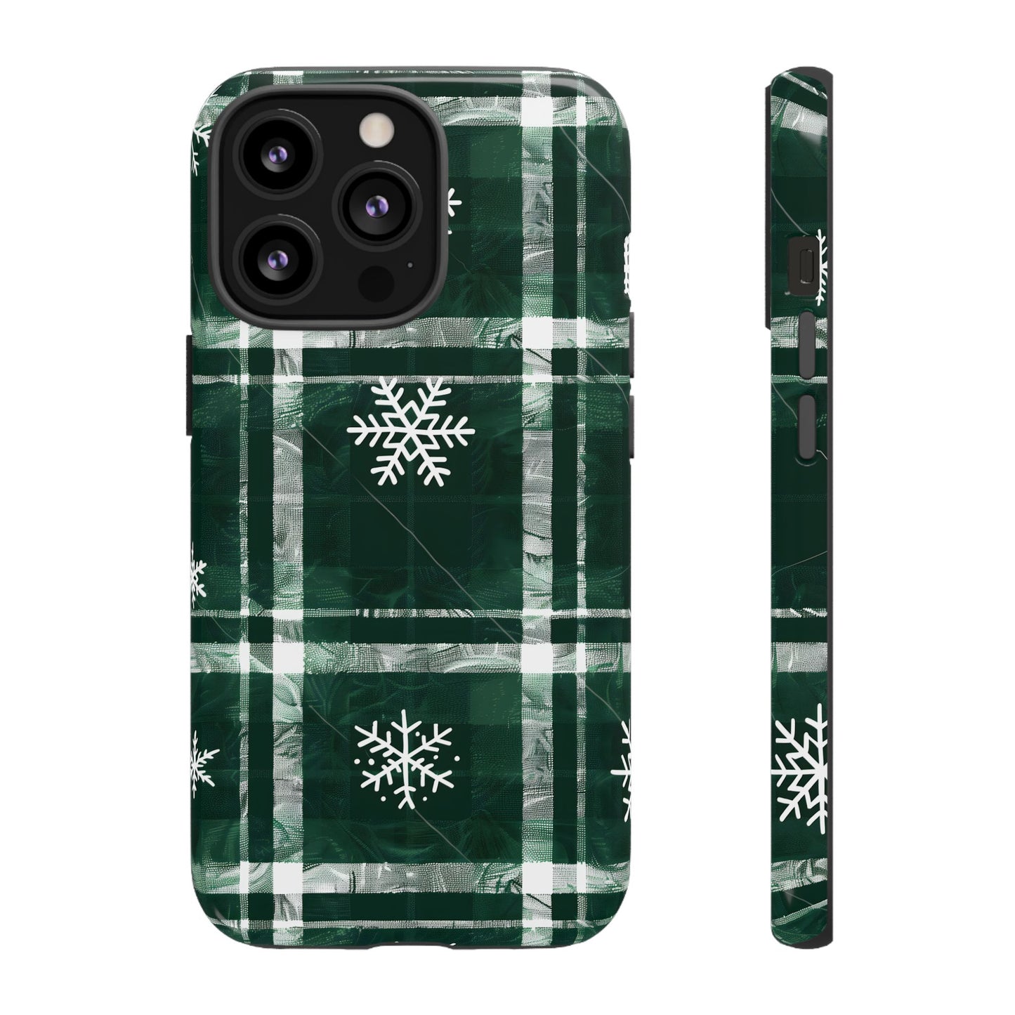 Frosted Tartan – Tough Glossy iPhone Case