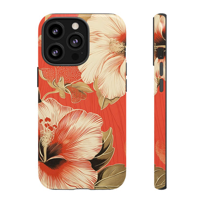 Golden Hibiscus – Tough Glossy iPhone Case