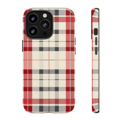 Winter Tartan Classic – Tough Glossy iPhone Case