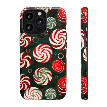 Peppermint Swirl Burst – Tough Glossy iPhone Case