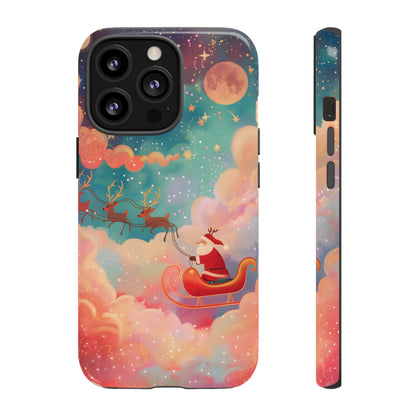 Starlit Santa Sky – Tough Glossy iPhone Case